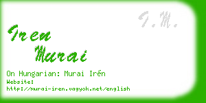 iren murai business card