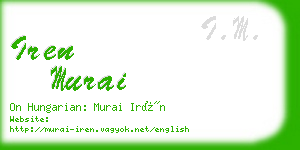 iren murai business card